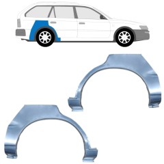 Lem zadného blatníka pre Toyota Corolla E10 1991-1998 / Ľavá+Pravá / COMBI / Sada 12657