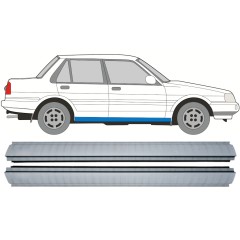 Opravný plech prahu pre Toyota Corolla E8 1983-1988 / Ľavá+Pravá / Sada 9883