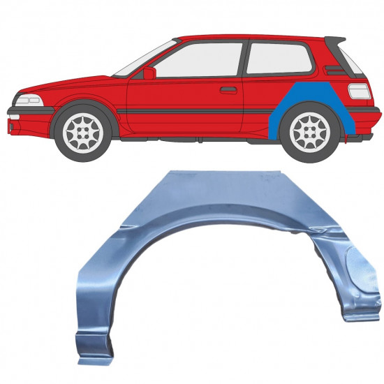 Lem zadného blatníka pre Toyota Corolla 1987-1994 / Ľavý 8642