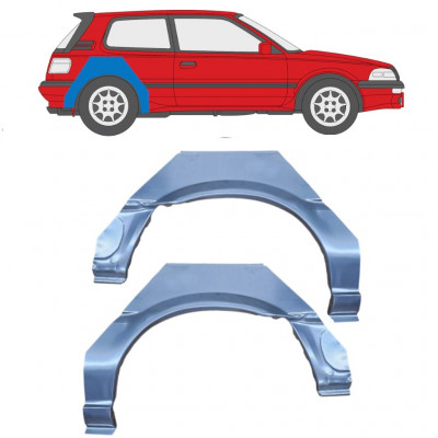 Lem zadného blatníka pre Toyota Corolla 1987-1994 / Ľavá+Pravá / Sada 10334