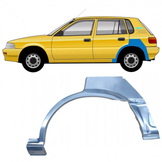 Lem zadného blatníka pre Toyota Corolla 1987-1994 / Ľavý 8644