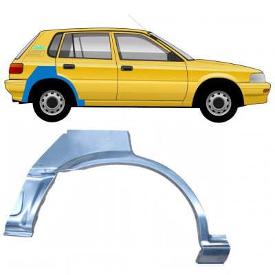 Lem zadného blatníka pre Toyota Corolla 1987-1994 / Pravá 8643