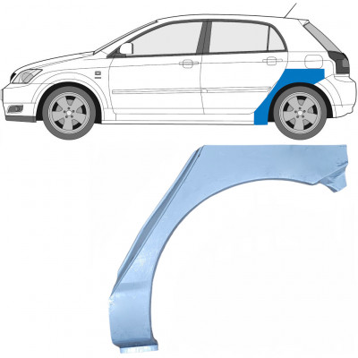 Lem zadného blatníka pre Toyota Corolla 2001-2007 / Ľavý 7044