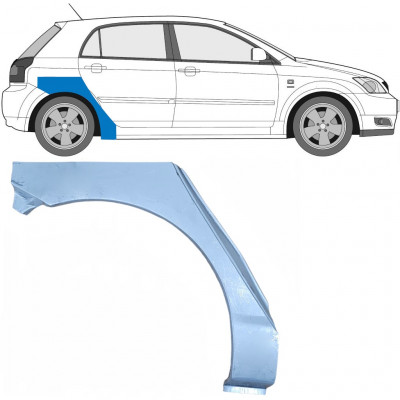 Lem zadného blatníka pre Toyota Corolla 2001-2007 / Pravá 7043