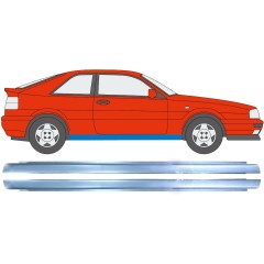 Opravný plech prahu pre Volkswagen Corrado 1987-1995 / Ľavá+Pravá / Sada 11327