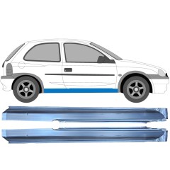 Kompletný prah pre Opel Corsa B 1993-2001 / Ľavá+Pravá / Sada 9673