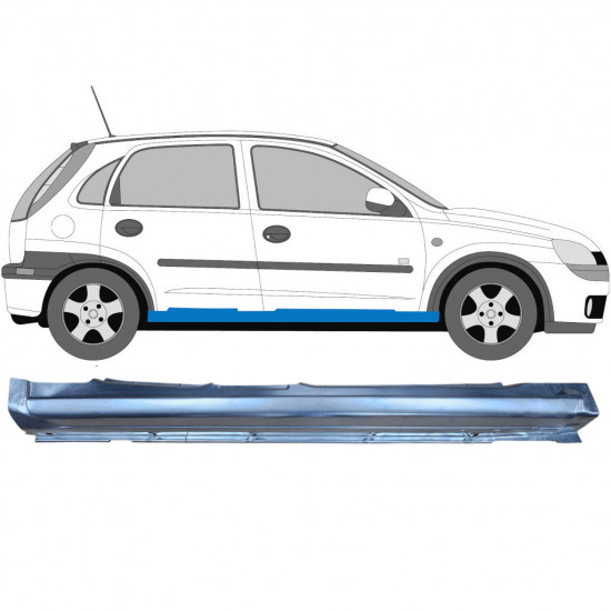 Opravný plech prahu pre Opel Corsa 2000-2010 / Pravá 6875
