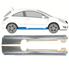 Kompletný prah pre Opel Corsa D 2006-2015 / Ľavá+Pravá / HATCHBACK / Sada 14574