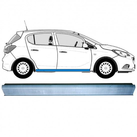 Opravný plech prahu