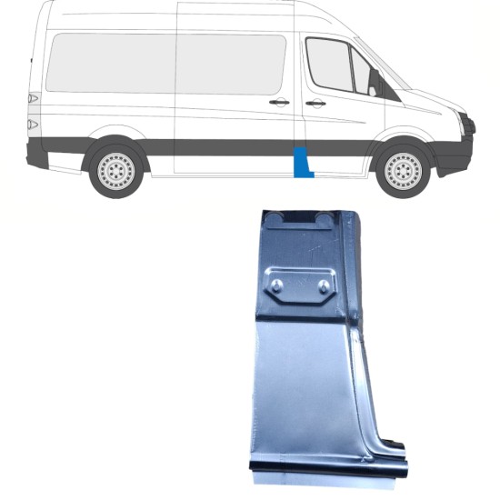 Opravný diel B-stĺpika pre Volkswagen Crafter 2005-2017 / Pravá 13750