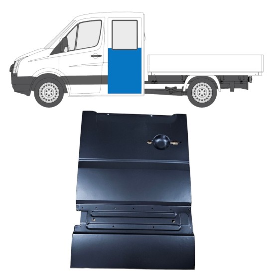 Opravný plech zadných dverí pre Volkswagen Crafter 2005-2017 / Ľavý 14238