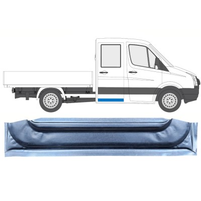 Opravný plech zadných dverí vnútorný pre Volkswagen Crafter 2005-2017 / Vľavo = Vpravo (symetrické) 13747