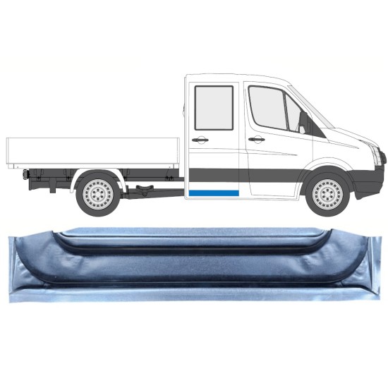 Opravný plech zadných dverí vnútorný pre Volkswagen Crafter 2005-2017 / Vľavo = Vpravo (symetrické) 13747