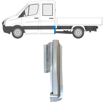 Opravný plech zadného rohu pre Volkswagen Crafter 2005-2017 / Pravá 15509