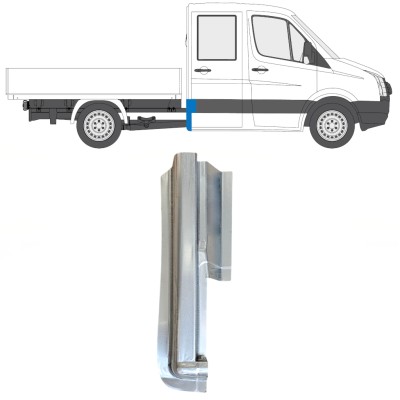 Opravný plech zadného rohu pre Volkswagen Crafter 2005-2017 / Pravá 15508