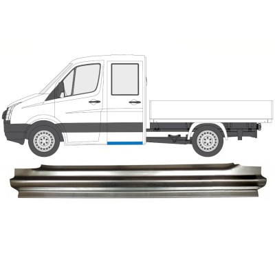 Opravný plech zadného prahu pre Volkswagen Crafter 2005-2017 / Ľavý 15515