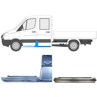 Opravný plech sada pre Volkswagen Crafter 2005-2017 / Ľavý / 15528