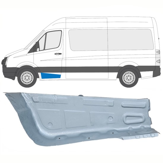 Opravný plech predného schodu pre Volkswagen Crafter 2005-2017 / Ľavý 14103