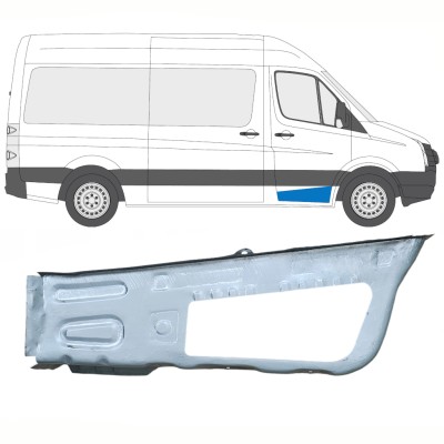 Opravný plech predného schodu pre Volkswagen Crafter 2005-2017 / Pravá 14102
