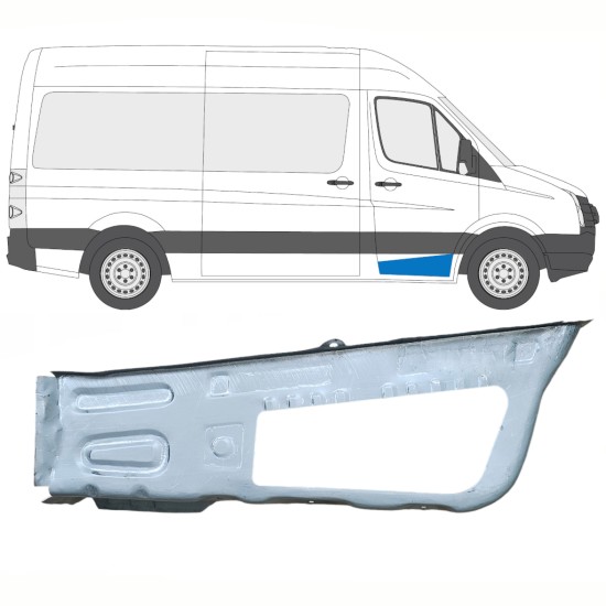Opravný plech predného schodu pre Volkswagen Crafter 2005-2017 / Pravá 14102