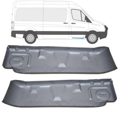 Nástupný práh oprava pre Volkswagen Crafter 2005-2017 / Ľavá+Pravá / Sada 15544