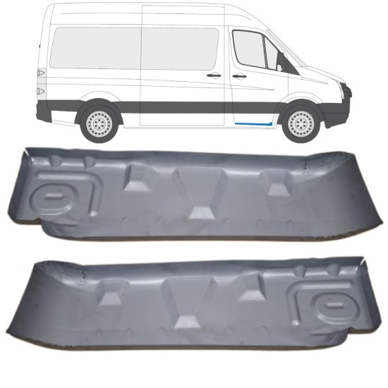 Nástupný práh oprava pre Volkswagen Crafter 2005-2017 / Ľavá+Pravá / Sada 15544