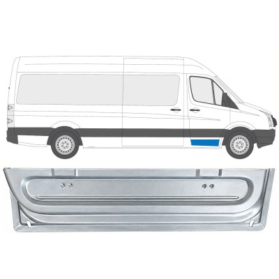 Opravný plech predných dverí vnútorný pre Volkswagen Crafter 2005-2017 / Pravá 17056
