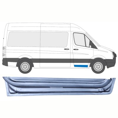 Opravný plech predných dverí vnútorný pre Volkswagen Crafter 2005-2017 / Pravá 17056