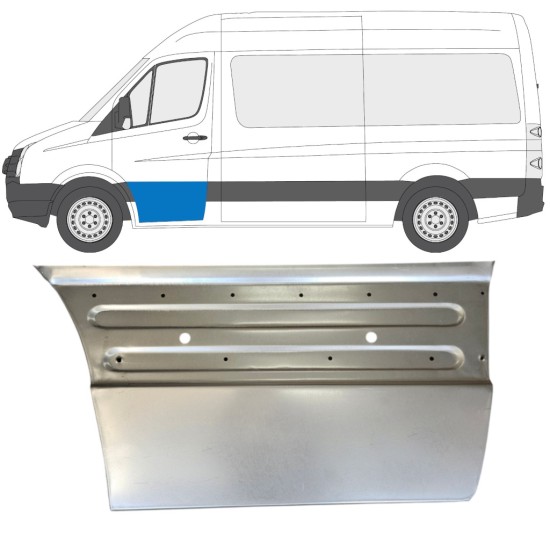 Opravný plech predných dverí pre Volkswagen Crafter 2005-2017 / Ľavý 15495