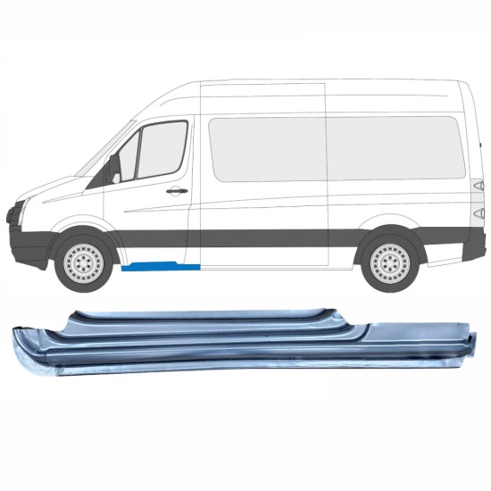 Opravný plech prahu predných dverí pre Volkswagen Crafter 2005-2017 / Ľavý 13971