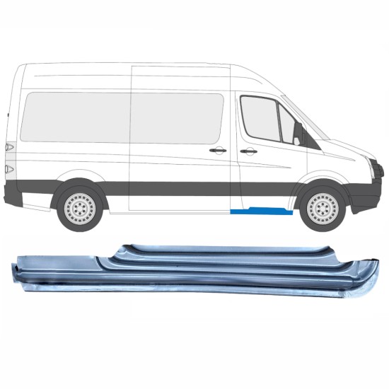 Opravný plech prahu predných dverí pre Volkswagen Crafter 2005-2017 / Pravá 13970
