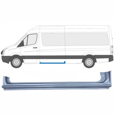 Opravný plech prahu posuvných dverí pre Volkswagen Crafter 2005-2017 / Ľavý 13432