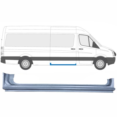 Opravný plech prahu posuvných dverí pre Volkswagen Crafter 2005-2017 / Pravá 13437