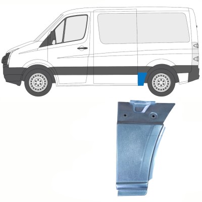 Lem zadného blatníka pre Volkswagen Crafter 2005-2017 / Ľavý 13940