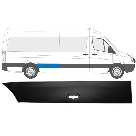Bočná lišta zadného blatníka pre Volkswagen Crafter 2005-2017 / Pravá 13826