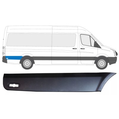 Bočná lišta zadného blatníka za kolesom pre Volkswagen Crafter 2005-2017 / Pravá 13828