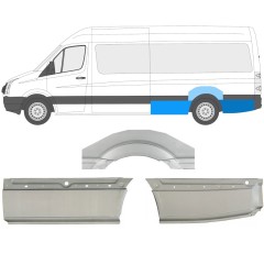 Lem zadného blatníka pre Volkswagen Crafter 2005-2017 / Ľavý / Sada 13944