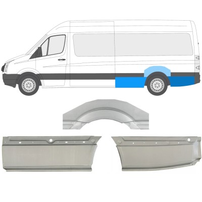 Lem zadného blatníka pre Volkswagen Crafter 2005-2017 / Ľavý / Sada 13944