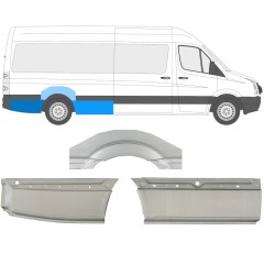Lem zadného blatníka pre Volkswagen Crafter 2005-2017 / Pravá / Sada 13943