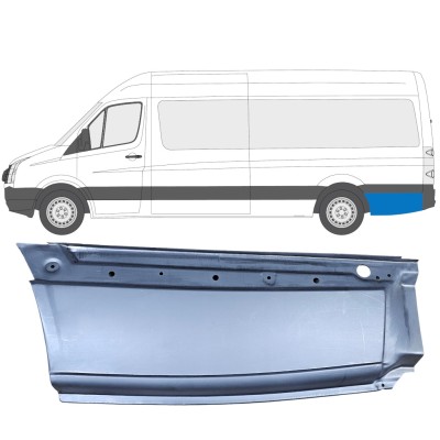 Lem zadného blatníka pre Volkswagen Crafter 2005-2017 / Ľavý 13609