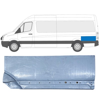 Opravný plech zadného blatníka zadná časť pre Volkswagen Crafter 2005-2017 / Ľavý 13895