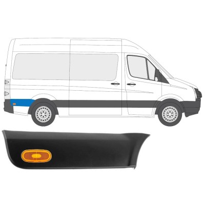 Bočná lišta zadného blatníka so svetlom pre Volkswagen Crafter 2005-2017 / Pravá / Sada 14150