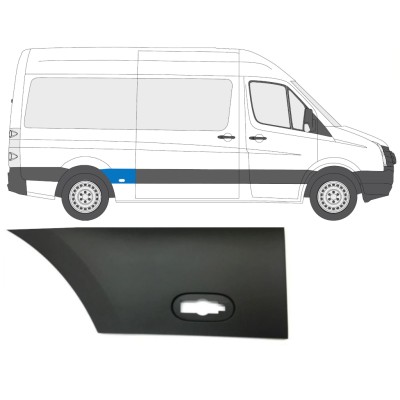 Bočná lišta zadného blatníka pre Volkswagen Crafter 2005-2017 / Pravá 13822