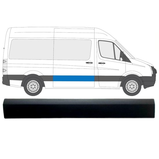Bočná lišta posuvných dverí pre Volkswagen Crafter 2005-2017 / Pravá 13824
