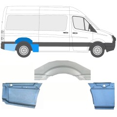 Lem zadného blatníka pre Volkswagen Crafter 2005-2017 / Pravá / Sada 13941