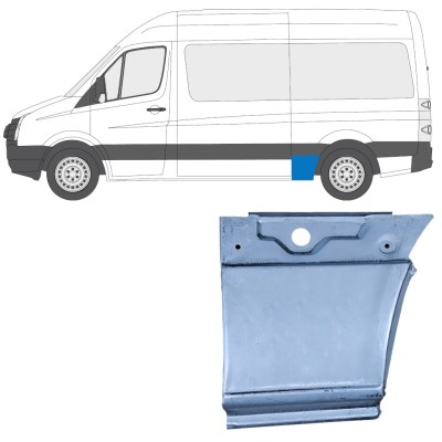 Lem zadného blatníka pre Volkswagen Crafter 2005-2017 / Ľavý 13450