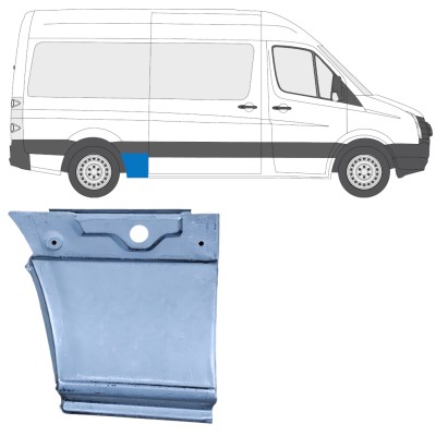 Lem zadného blatníka pre Volkswagen Crafter 2005-2017 / Pravá 13445