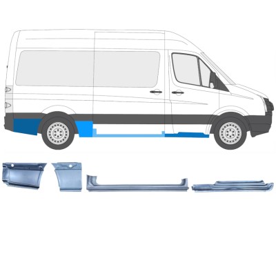 Opravný plech sada pre Volkswagen Crafter 2005-2017 / Pravá / 14502