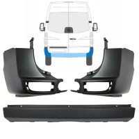 Zadný nárazník pre Volkswagen Crafter 2005-2017 / Sada 15554