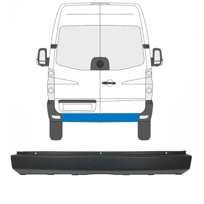 Zadný nárazník pre Volkswagen Crafter 2005-2017 15550